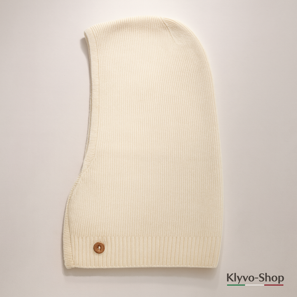 KIRUNA - Passamontagna Donna in Lana Merino e Cashmere – caldo, elegante e morbido