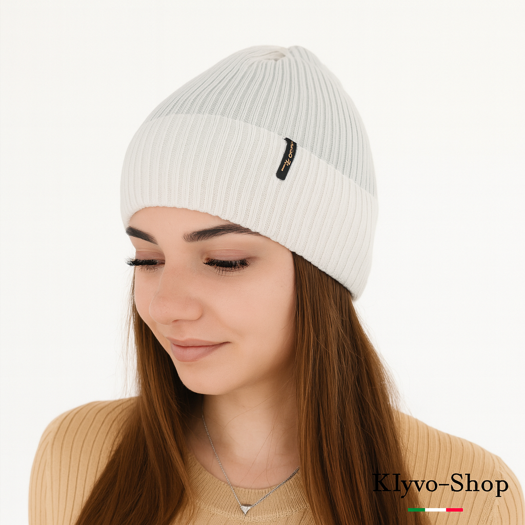 MEGAN - Berretto Donna Invernale in Lana Merino extrafine, elegante e caldo.