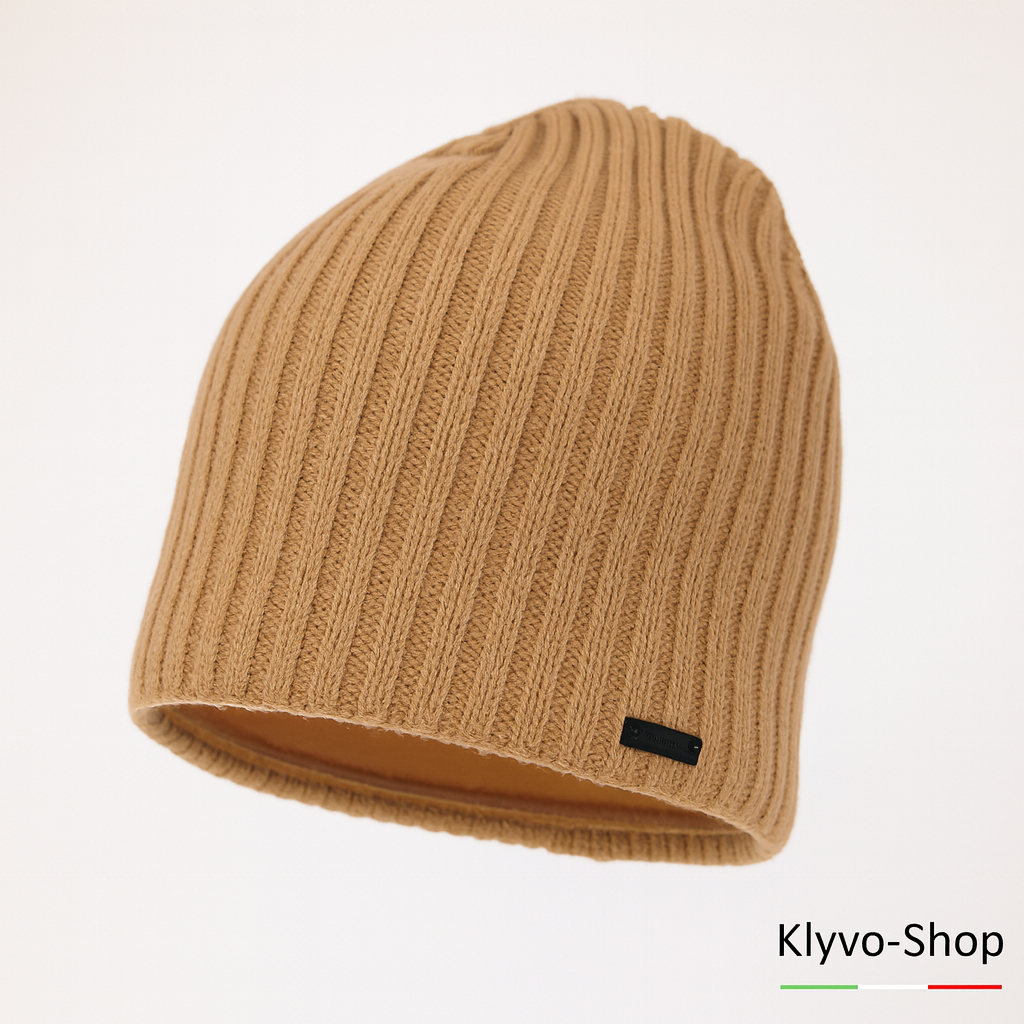 SOLETTA - Berretto Donna Invernale in Lana Merino con fodera in pile elegante.