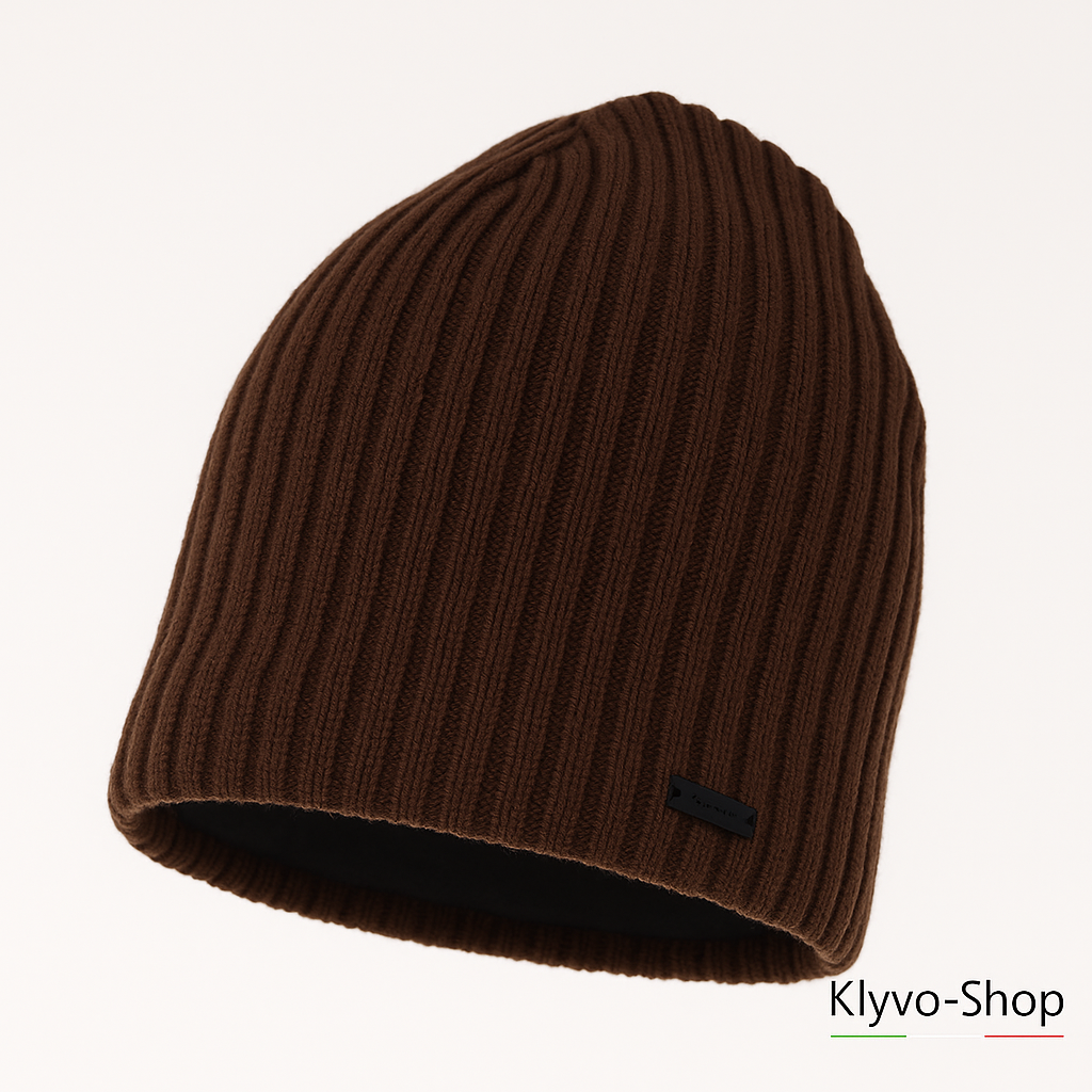 SOLETTA - Berretto Donna Invernale in Lana Merino con fodera in pile elegante.