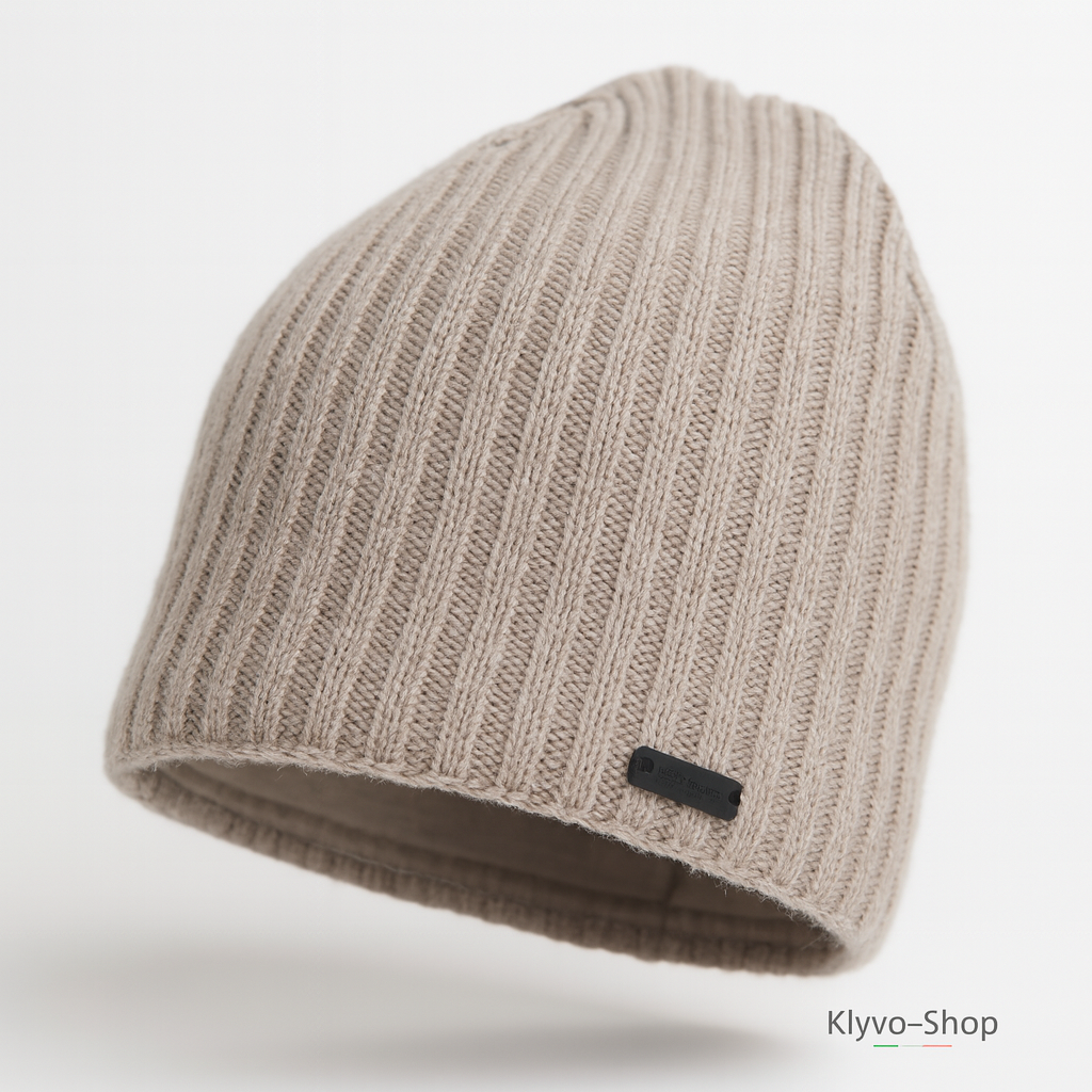 SOLETTA - Berretto Donna Invernale in Lana Merino con fodera in pile elegante.