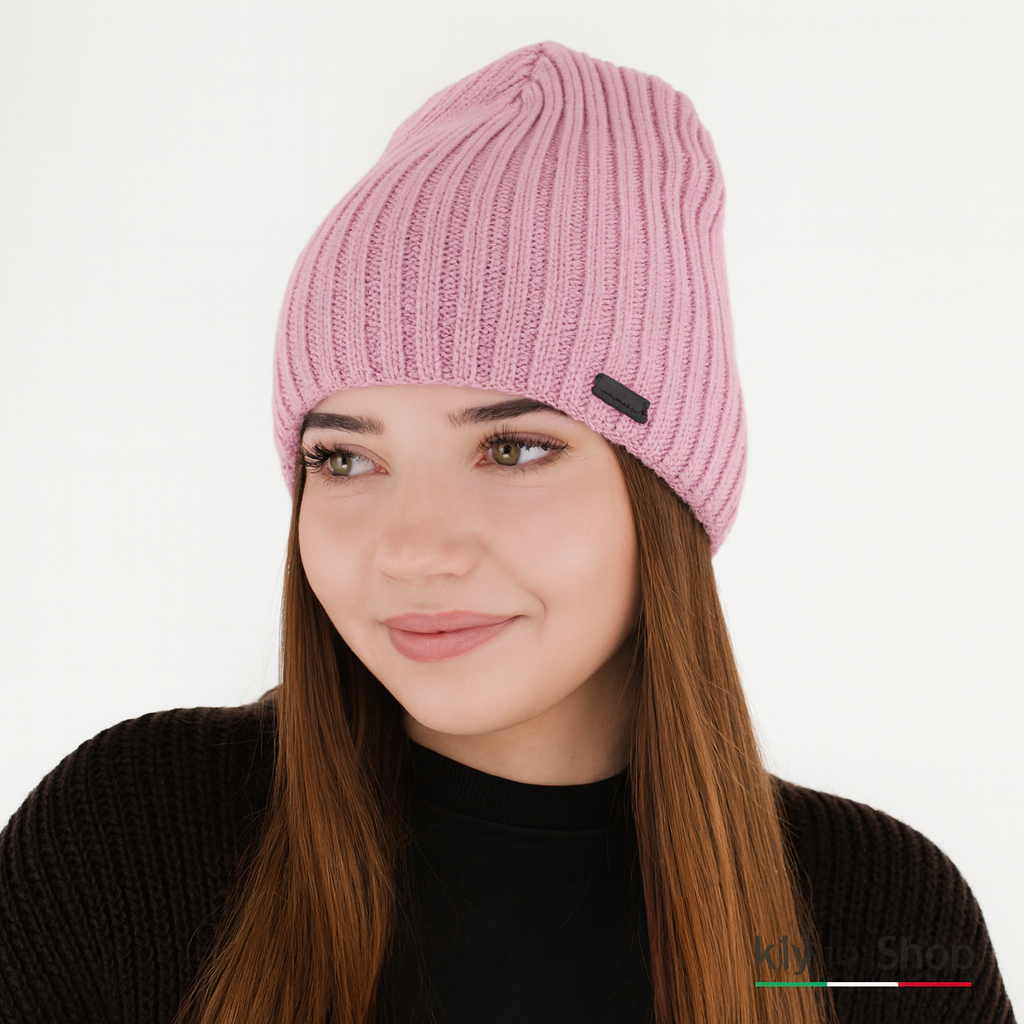 SOLETTA - Berretto Donna Invernale in Lana Merino con fodera in pile elegante.