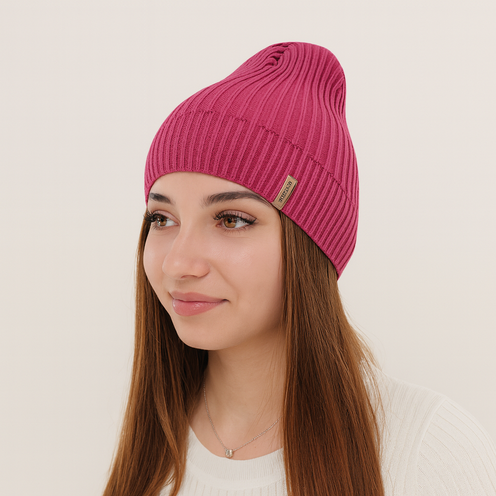 MIRONA - Berretto Donna in Cotone e Acrilico – Leggero, Traspirante ed Elegante per Primavera e Autunno