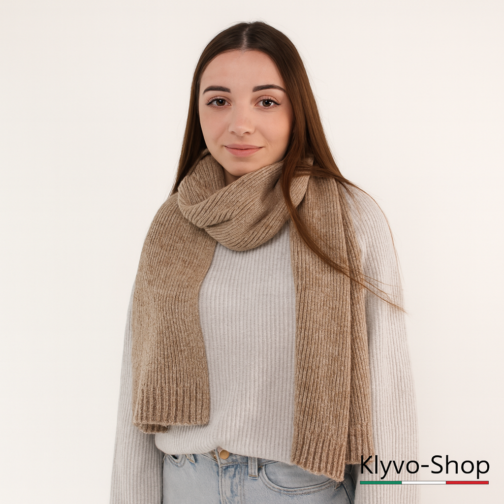 LORETTA - Sciarpa Donna in lana merino – Eleganza e calore per l’inverno