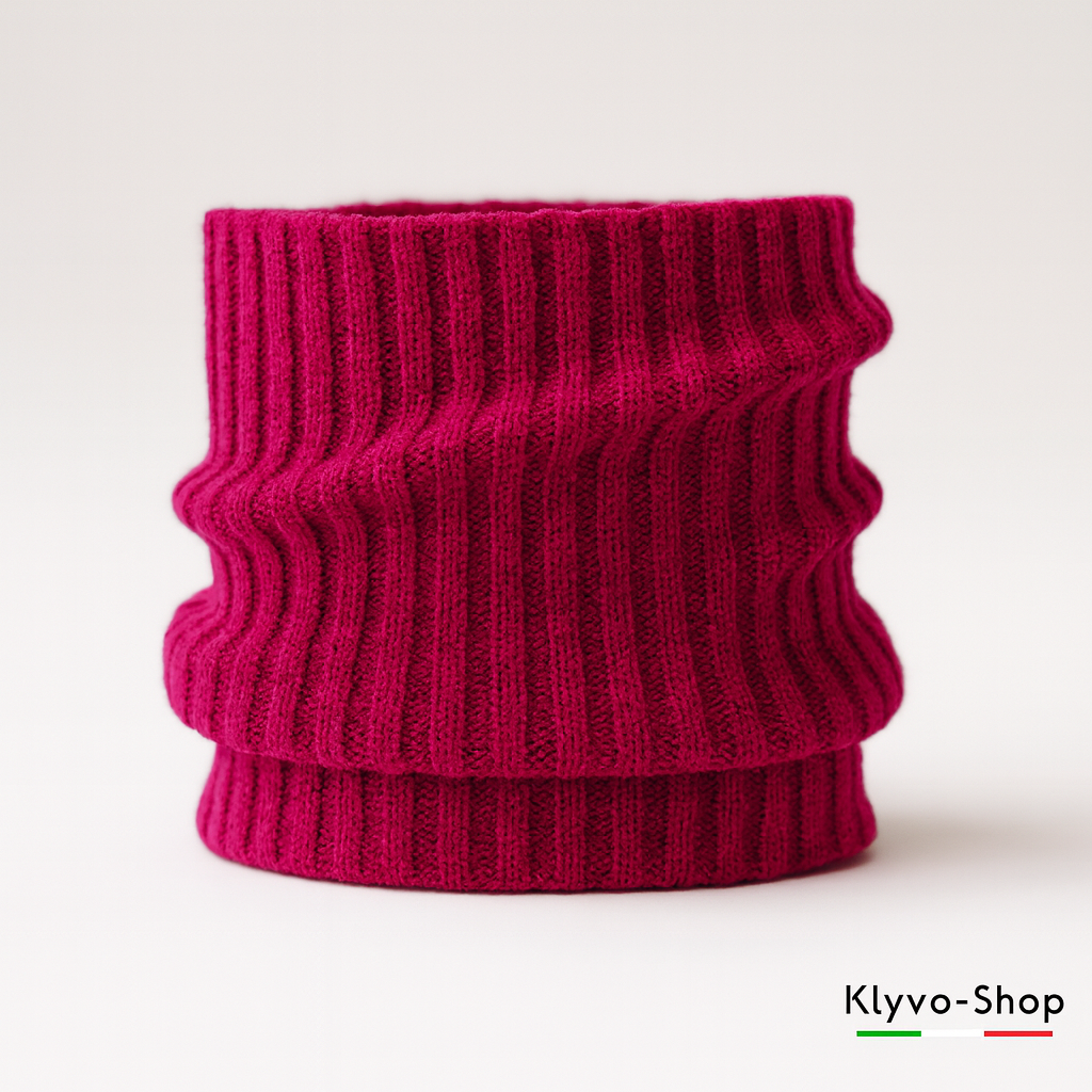 BESTA Uomo - Sciarpa tubolare, misto acrilico-lana-poliestere-Invernale.