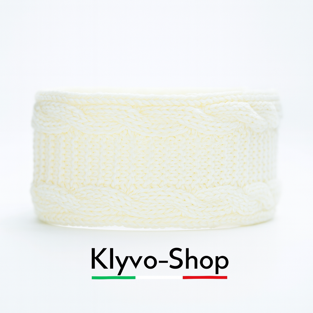 BERA - Fascia per Capelli Donna, invernale in maglia intrecciata, elegante e calda.