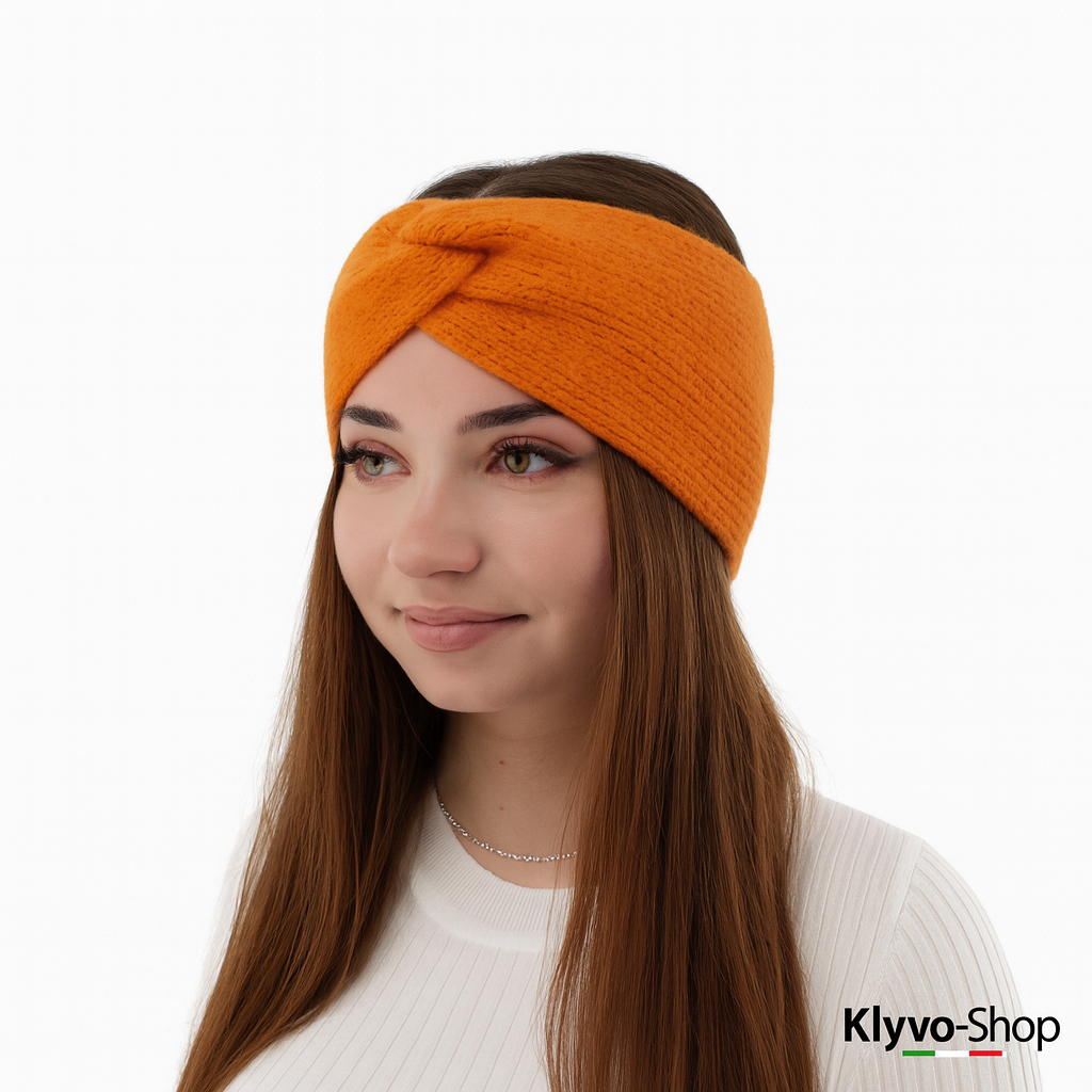 FLORENCE - Fascia per capelli Donna invernale, morbida, elegante e confortevole.