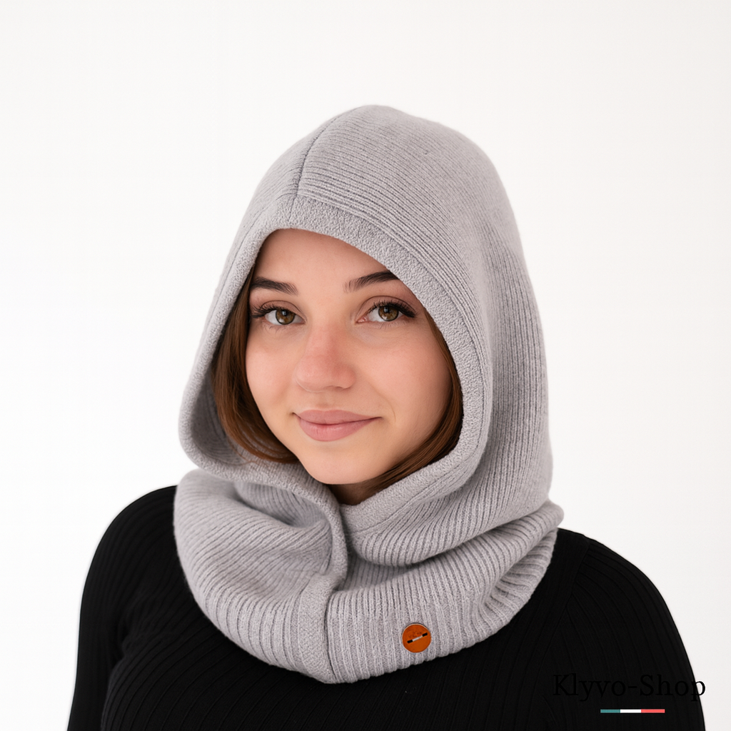 KIRUNA - Passamontagna Donna in Lana Merino e Cashmere – caldo, elegante e morbido