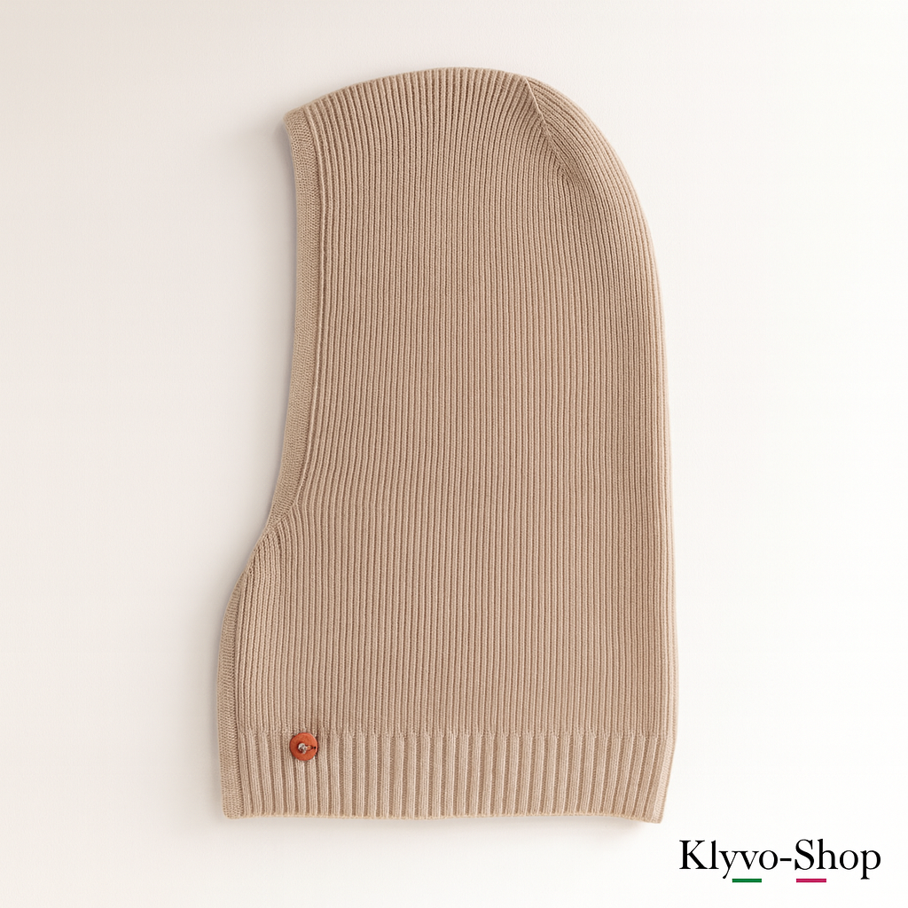 KIRUNA - Passamontagna Donna in Lana Merino e Cashmere – caldo, elegante e morbido