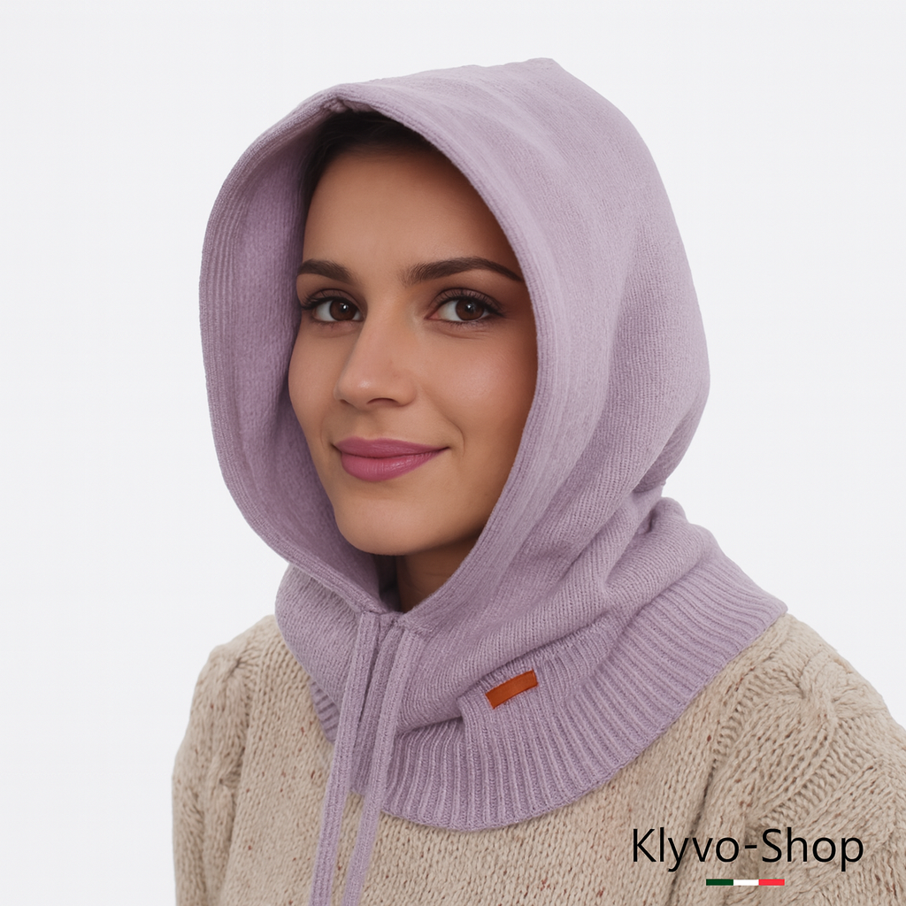 ELIZABETH - Passamontagna Donna in Lana Merino,Caldo elegante e morbido