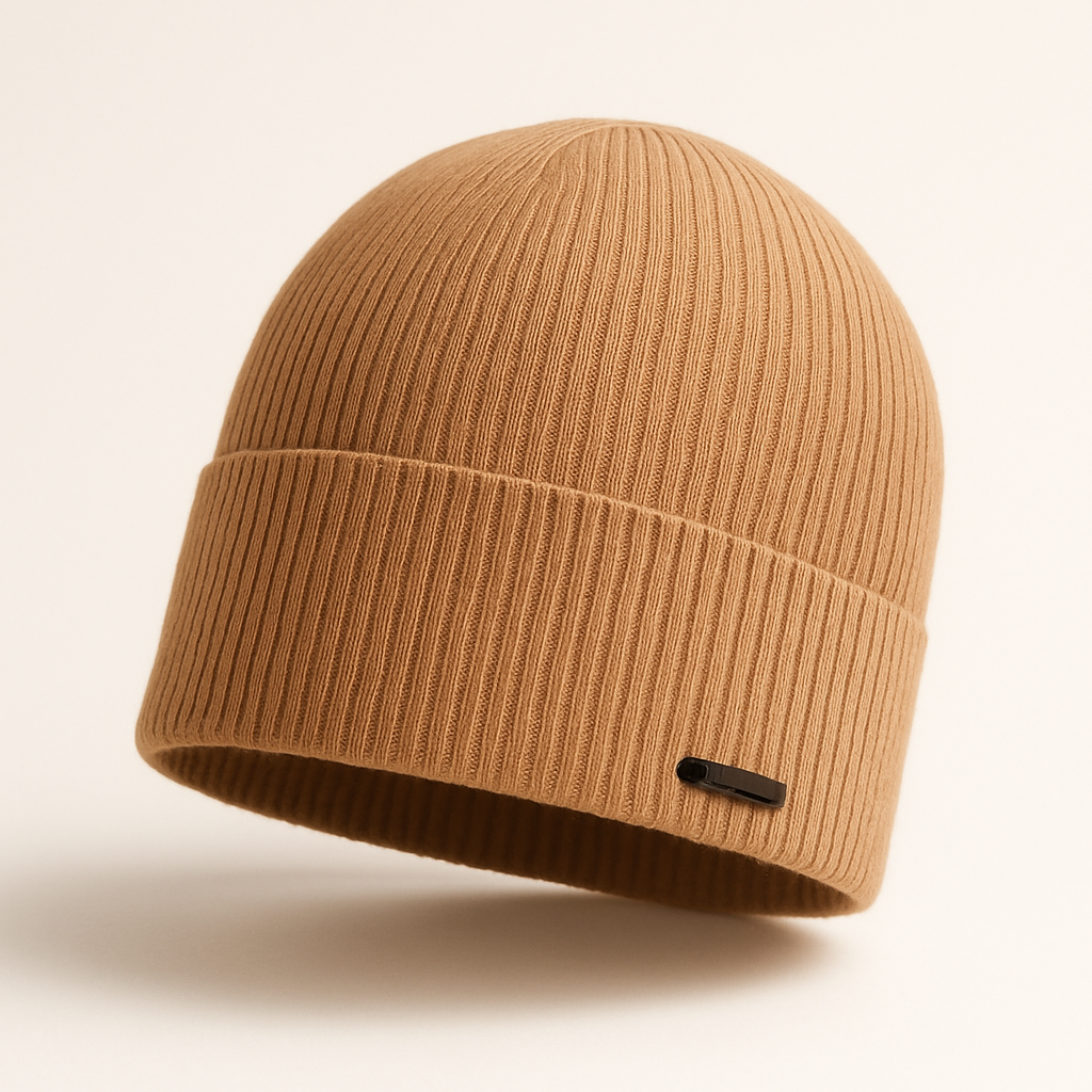 FLEUR - Berretto Uomo, 100% Lana Merino extrafine-Invernale.