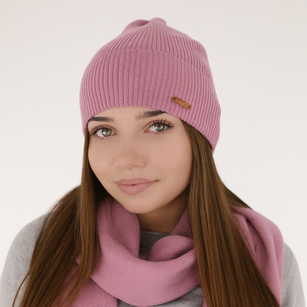 FLERRA - Berretto Donna in Lana Merino, elegante e caldo per inverno.