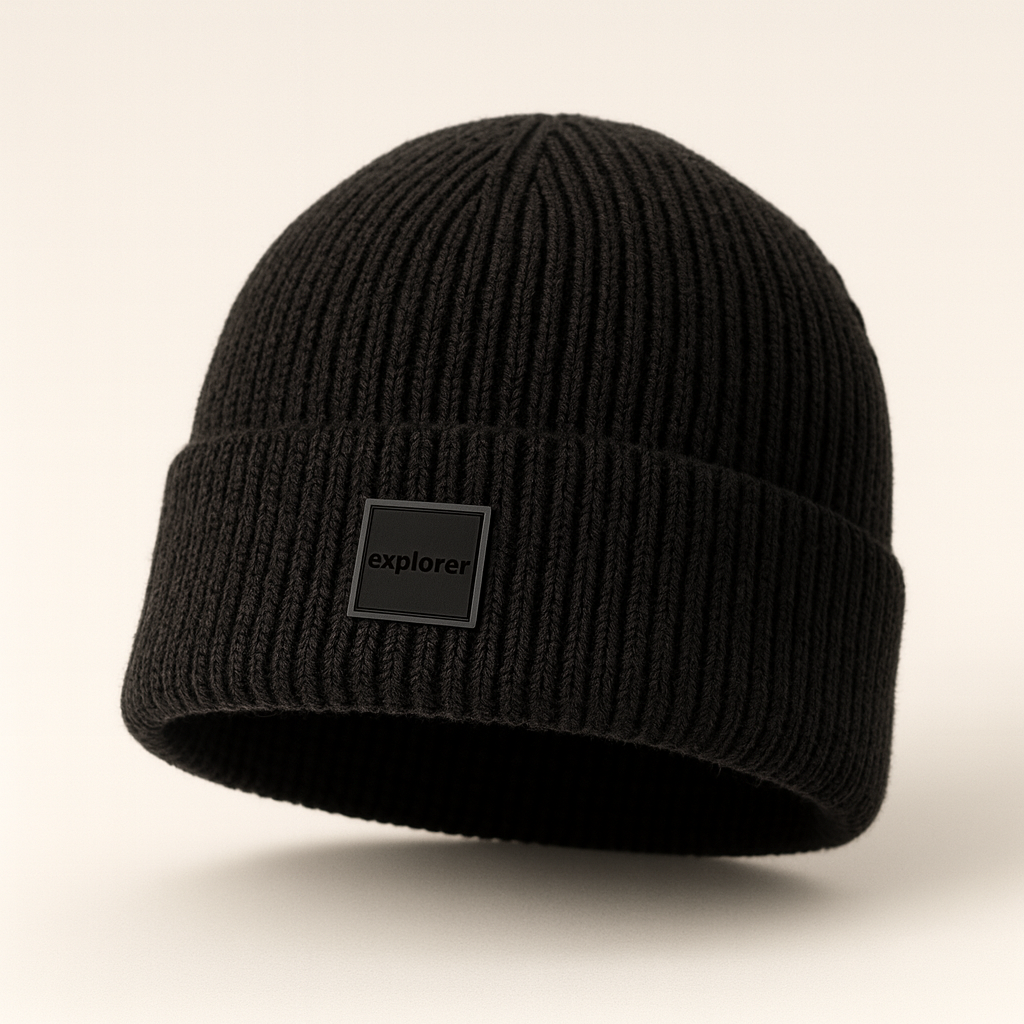 Herren-Eisenmütze aus 100 % extrafeiner Merinowolle – Grau