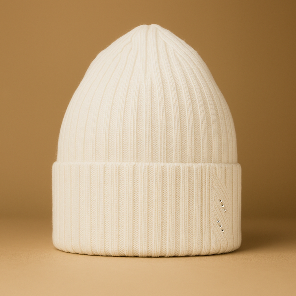 ARIGA - Berretto Donna in Lana Merino Extrafine 100% con Strass – Caldo, Elegante e Termoregolante per l’Inverno.