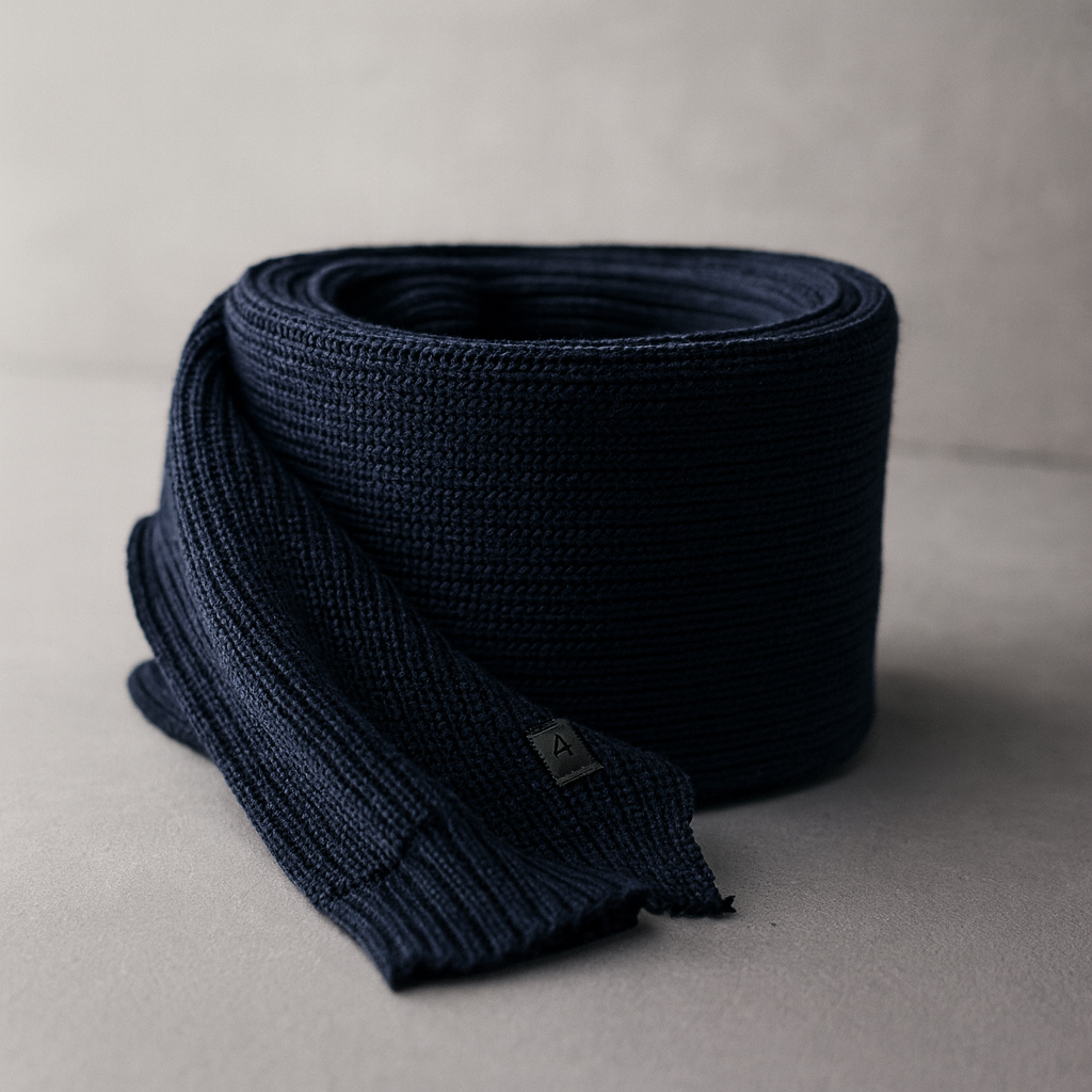 ALGOR - Sciarpa Uomo, 50% Lana Merino 50% acrilico-Invernale.