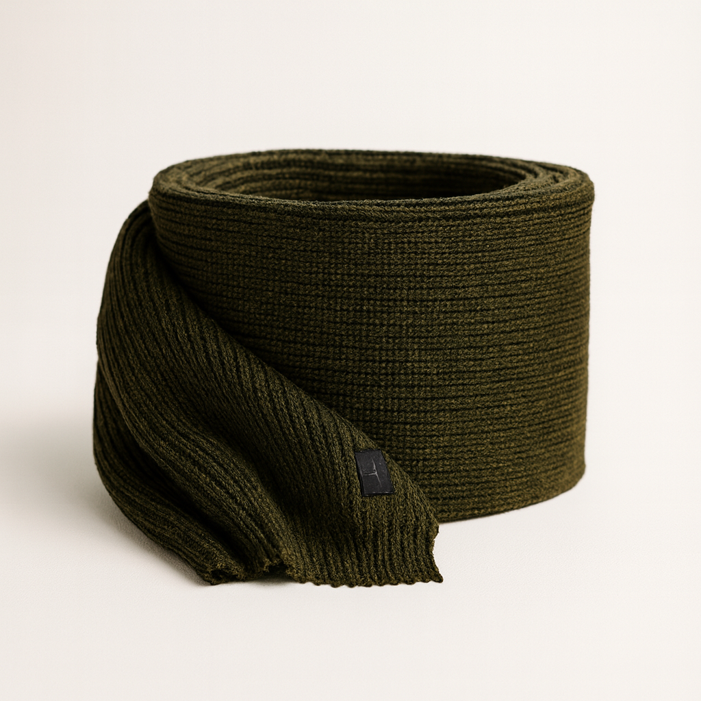 ALGOR - Sciarpa Uomo, 50% Lana Merino 50% acrilico-Invernale.