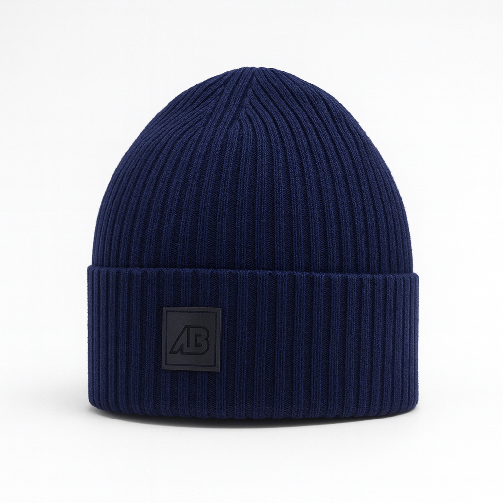 MATIS - Berretto Uomo in Lana Merino Extrafine 100% – Grigio, leggero a coste ed elastico